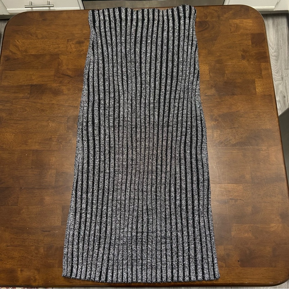Cinq A Sept Cielo Metallic midi Skirt Size Medium - Picture 4 of 10